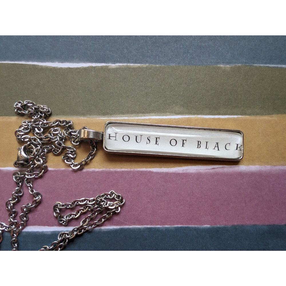 Ancient House of Black pendant necklace made with Harry Potter book pages
